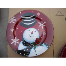 Artwork Keramik Kuchen / Abendessen Druckplatten, Schneemann Abziehbild